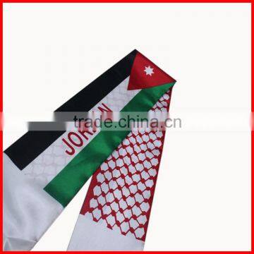 country scarf,130*14cm printing scarf,satin football scarf