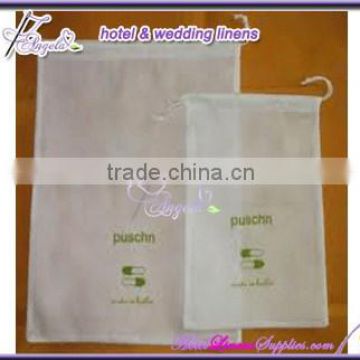 disposable laundry bags, non-woven laundry bags for hotels, 45*55cm, with a string at top for closing