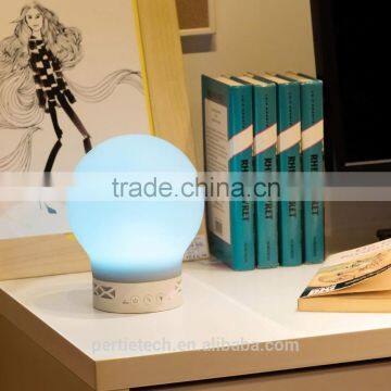 color changing touch responsive smart led table lamp with 2 channel bluetooth speaker