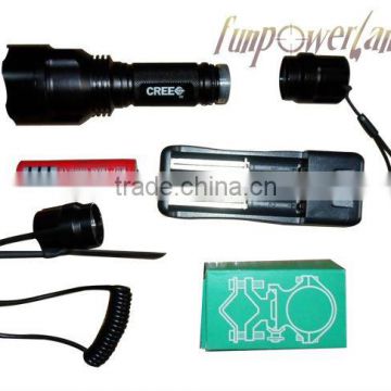 Funpowerland Aluminum Green Led Hunting Flashlight