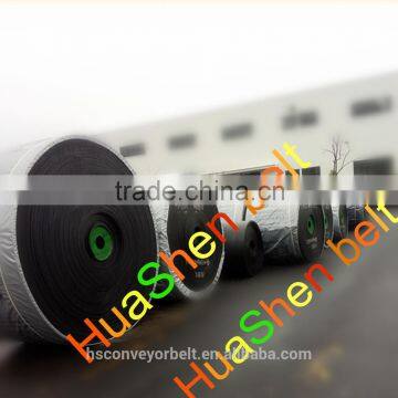 Portable easy handle Huashen brand made Polyester EP 200 2PLY 100MM 1200 MM WIDTH conveyor system rubber belt