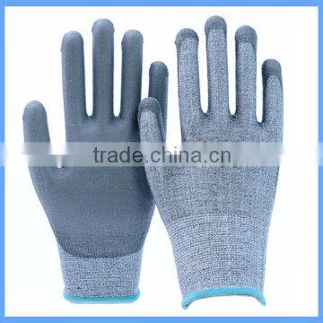 High Flex Eco-Friedly Black Nylon Water-Based PU Coated Palm Fit Gloves photo-2