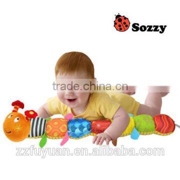 sozzy brand lovely new born baby plush inchworm