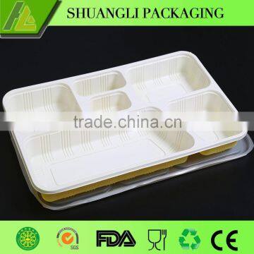 High Quality Biodegradable Black Plastic Container for Takeaway Food tray