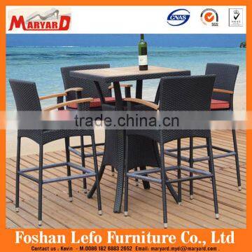 Garden furniture Restaurant rattan table with chairs