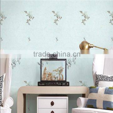 polyester non-woven compound wallpaper from china flower wallpaper designer wallpaper