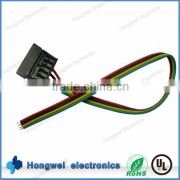 High quality pvc insulated wire with SATA 5pin black connector to open electric wire harness