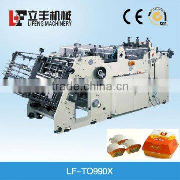 Hamburger box forming machine