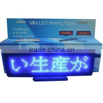 LED desk display sign Resolution:16*64 All languages