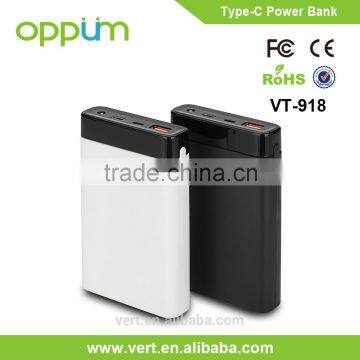Quick charge qc2.0 & USB Type C power bank 20000mAh