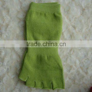 Custom Grip Sports Socks Design Your Owm Non Skid Women Cotton Open Toe Yoga Socks