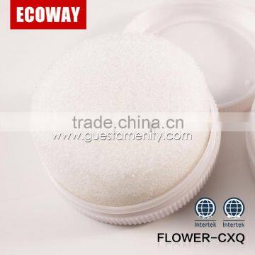 High Quality White Hotel Plastic Shoe Shine Mini Round Shoe Polish Sponge photo-2