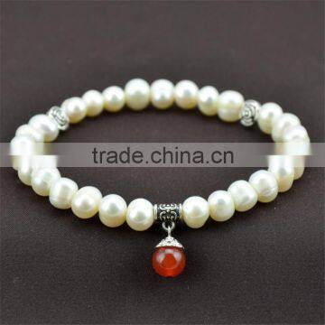 New Arrival White Freshwater Pearl Bracelet 2015 photo-2