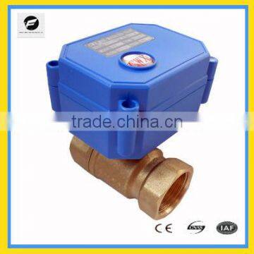 CWX-15Q brass both female electric ball valve for heating system