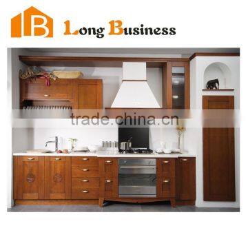 LB-JL1051 Solid wood kitchen furniture cabinet for kitchen with shaker door design