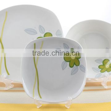 Hot sale Square fine porcelain dinner sets for homewares