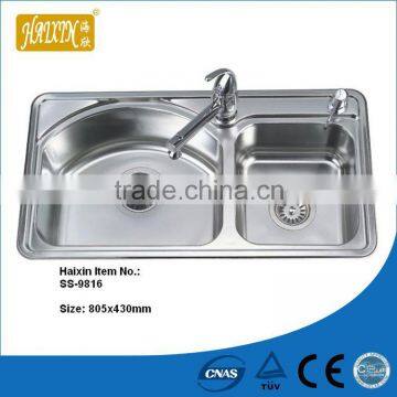 stainless steel single bowl laundry sink