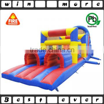 outdoor adults and kids commercial grade inflatable obstacle course with slide for sale                        
                                                                                Supplier's Choice