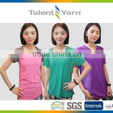 Functional Seamless Body Mapping Anti-Odor Nylon Polyester T-shirt