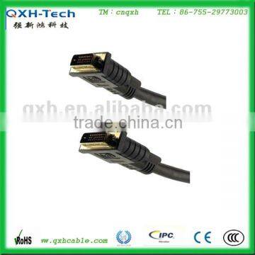 BLACK Dual Link DVI 24+1 male to dvi 24+1 male cable conncetor