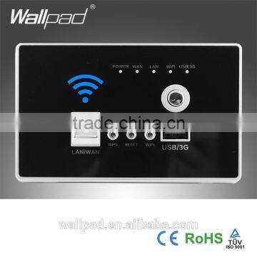 New Design Wallpad Black AU US Standard 118mm*74mm Lan 3G WiFi WPS AP Router Repeater Phone USB Wireless US Wall Charger Socket                        
                                                Quality Choice