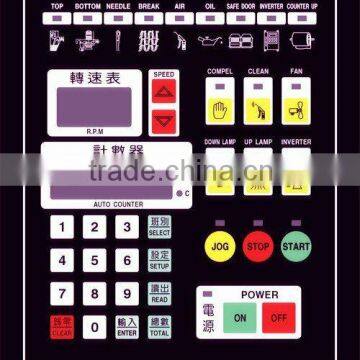 push button light membrane switch with 4 color silk printing