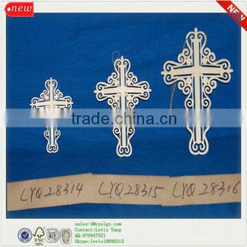 2014 New Design Eco-friendly Unfinished Antique Wooden Palm Crosses