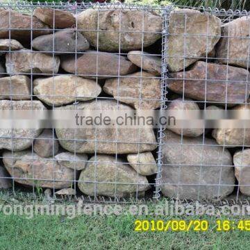 Welded galvanized gabion fencing / weaving gabion box fencing