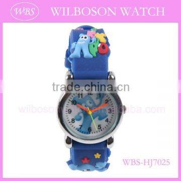 2013 bright color silicone jelly animal watches for children