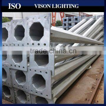 galvanized outdoor street lighting pole