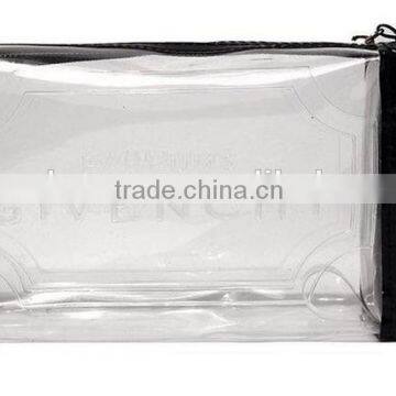 Pvc waterproof Storage bag,Black cosmetic bag for promtional