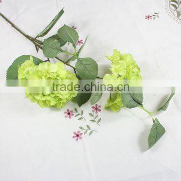 Wholesale artificial flower green hydrangea silk flowers