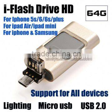 Promotional OEM 8GB 3 in1 otg usb disk usb flash drive custom usb flash drive for iphone for smartphone                        
                                                Quality Choice