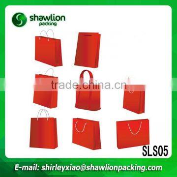 Promotional matt laminate bag made of kraft paper with handles