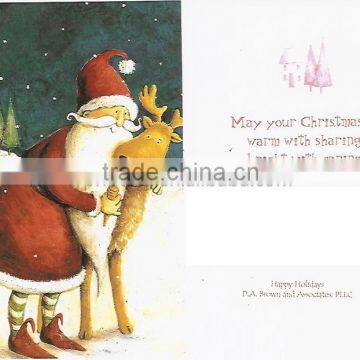 2016 Handmade christmas card new year greeting card printing