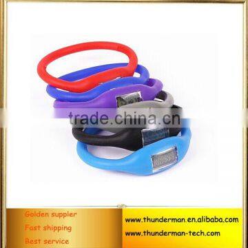 Digital Silicone wristband pedometer