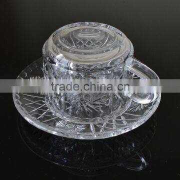 160ml Glass Coffee Cup With Saucer Turkish Tea Glass photo-6