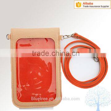 Lovely Design Cell Phone Credit Card Holder in PU Material, 2 Credit Card Pocket in Back photo-5