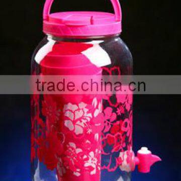 Colorful plastic water jar set, 5pcs water jar