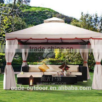 350*350cm square aluminium tent with Mosquito nets curtain outdoor tent gazebo