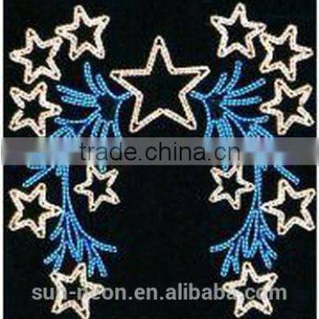 2015 New style CE/GS/RoHS Fancy Decorating light led motif lights stars