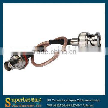 Cable Assembly /Jumper Wire RG316 Pigtail BNC Male to BNC Female 15cm