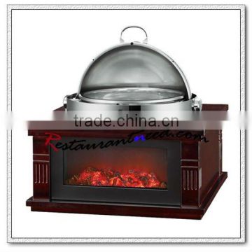 C286 Hotel Supplies Roll Top Round Stainless Steel Chafing Dish