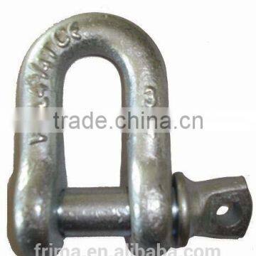 Galvanized European Type large D shackle