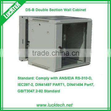 9u network cabinet double section wall cabinet