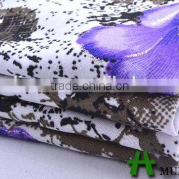 Mulinsen Textile Woven Wool Peach Floral Wholesale Spandex Fabric Print photo-3