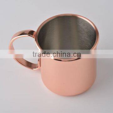 Factory outlet copper plated stainless steel beer mug