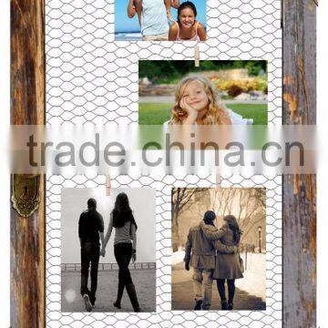 Vintage Chicken Wire Collage Frame photo-2