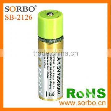 SORBO 2016 Advanced Lithium Micro-USB Rechargeable AA Battery