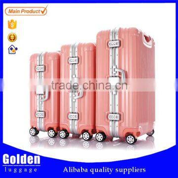 customized designer abs travel luggage/pc trolley luggage bag